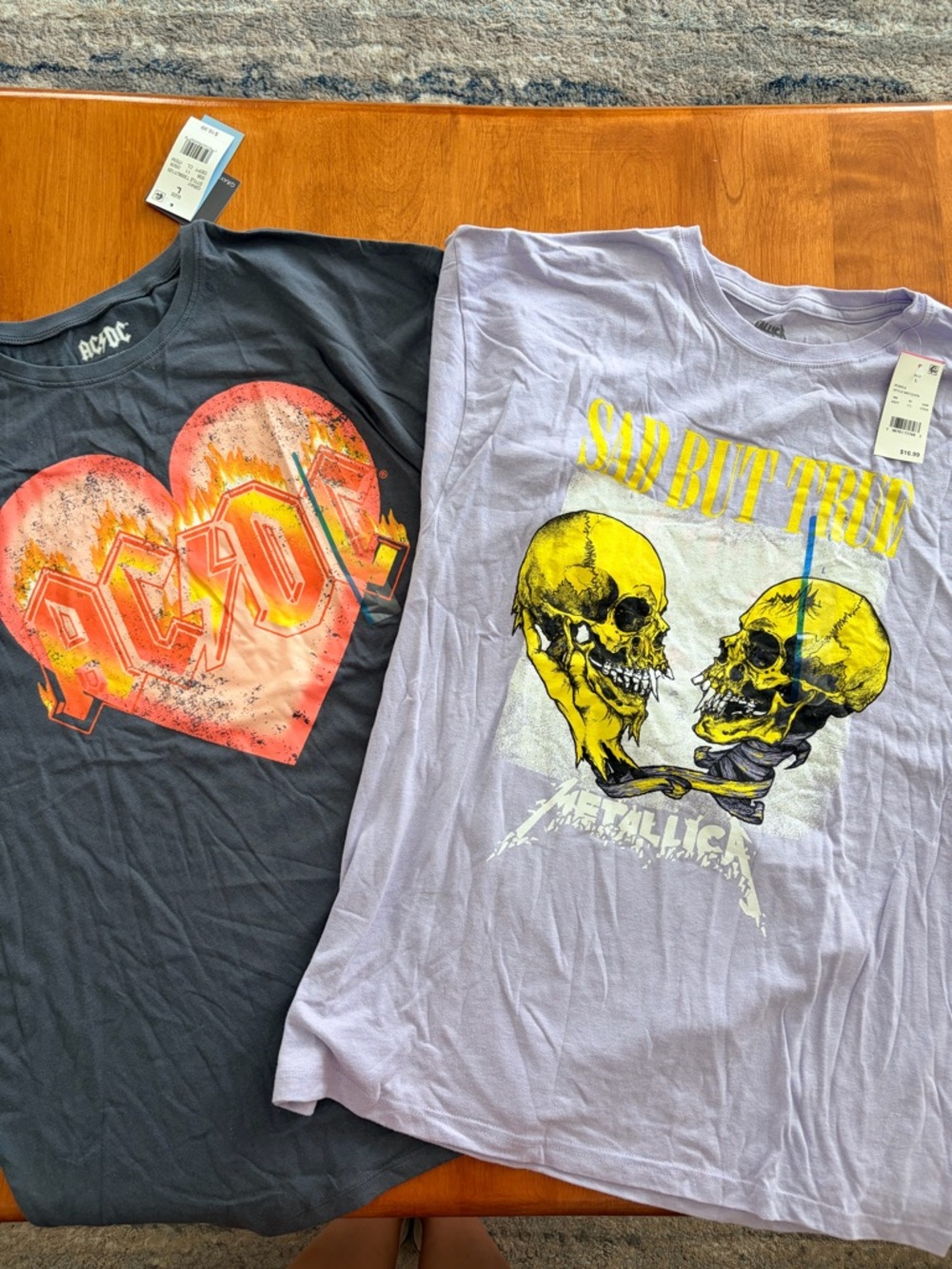 AC/DC & Metallica Graphic Tees